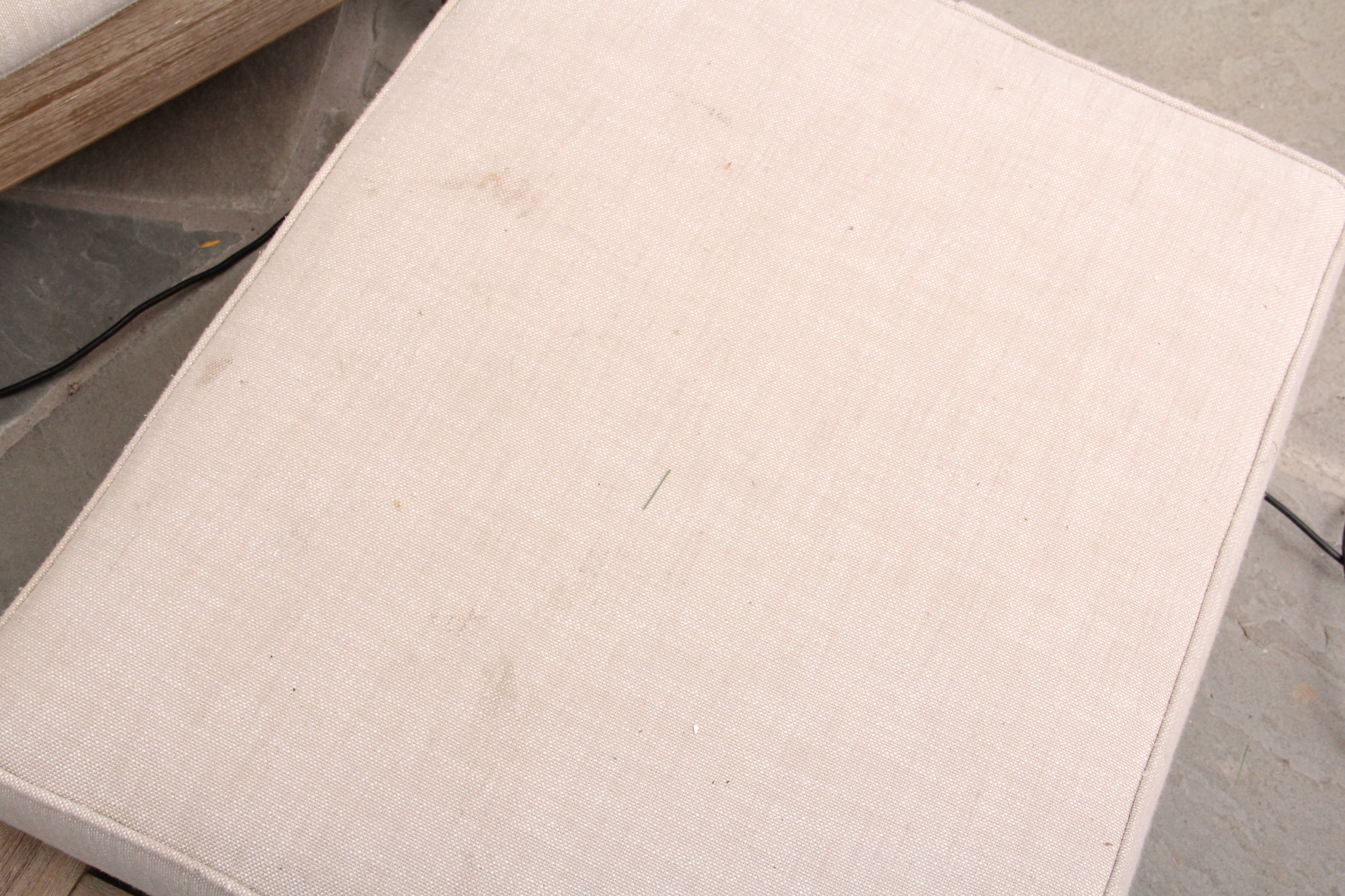 Restoration Hardware Teak Outdoor Lounge Chair with Ottoman