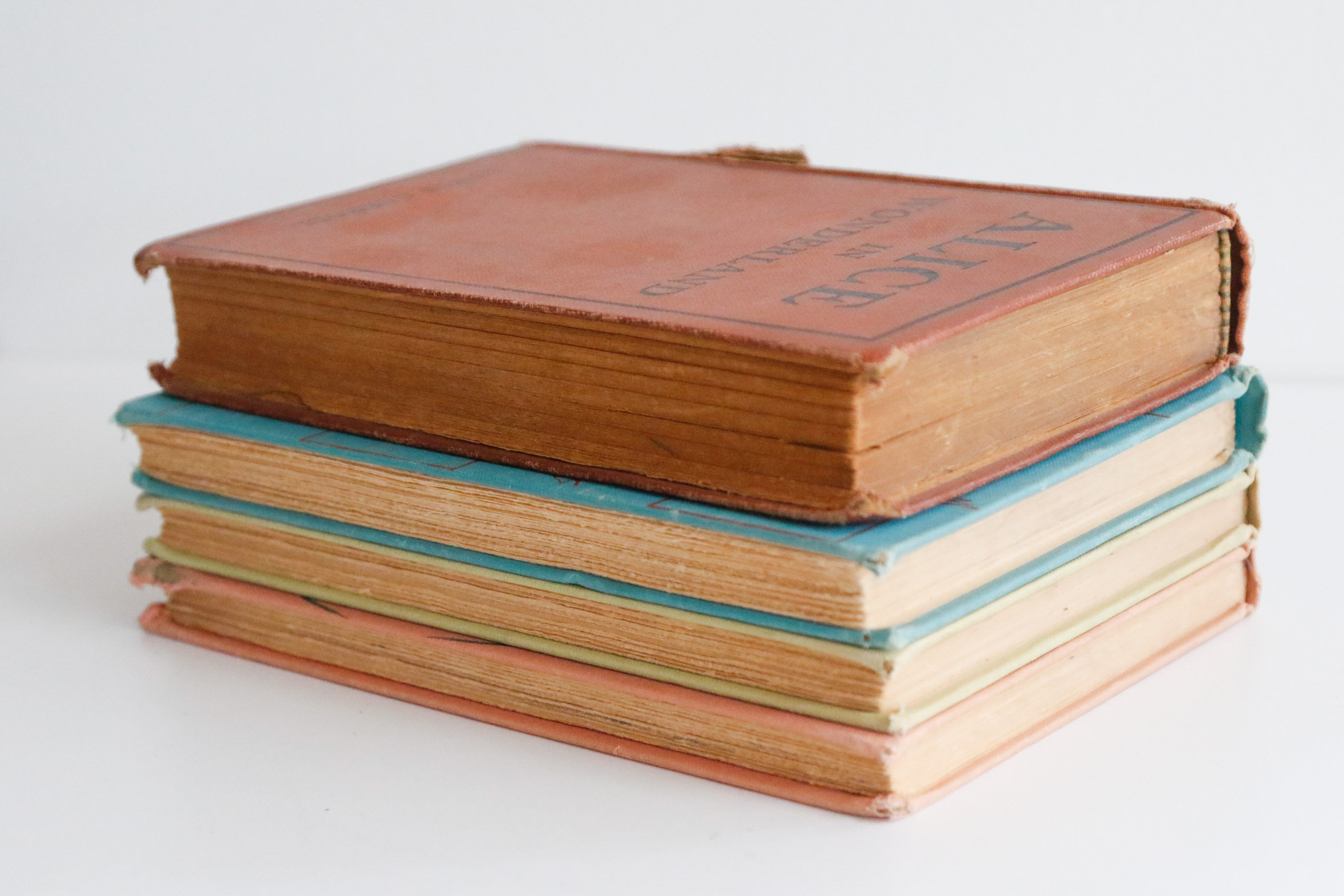 Vintage Alice In Wonderland & Winnie The Pooh Children's Hardback Storybooks