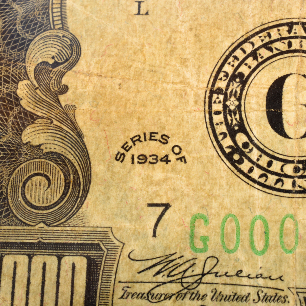 Series 1934 U.S. $1000 Federal Reserve Note