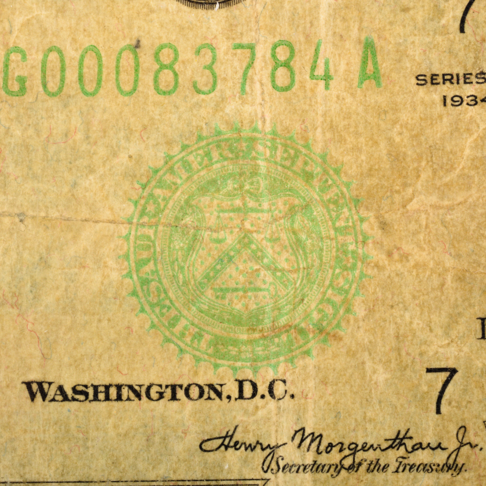 Series 1934 U.S. $1000 Federal Reserve Note