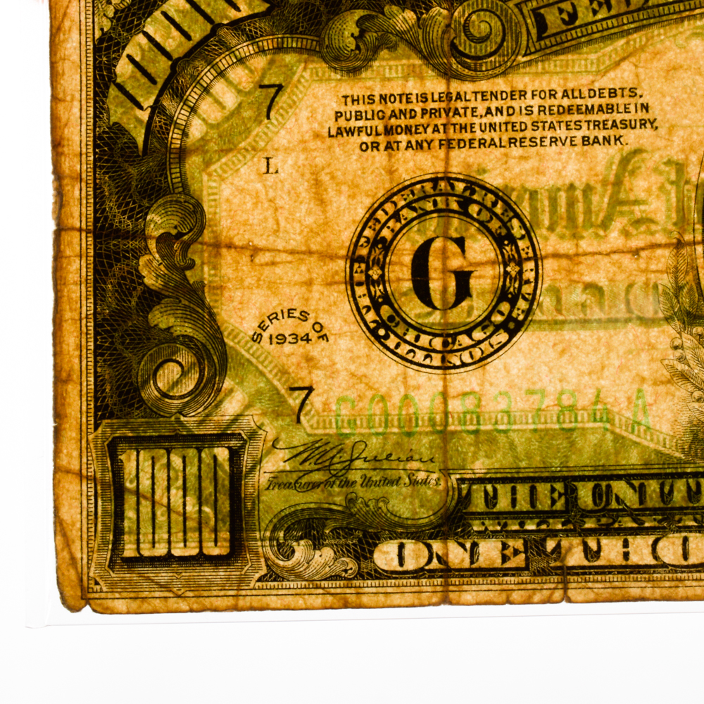 Series 1934 U.S. $1000 Federal Reserve Note