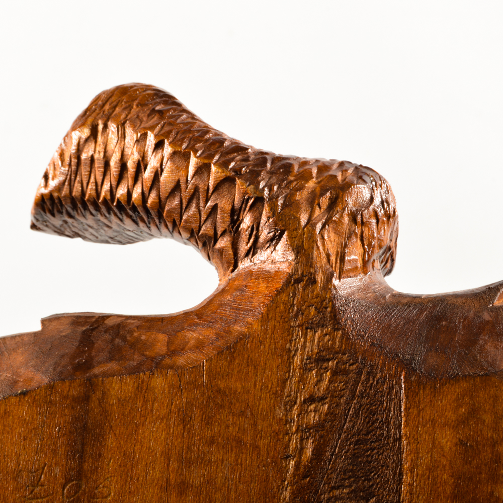 Hand Carved Wooden Acorn Box