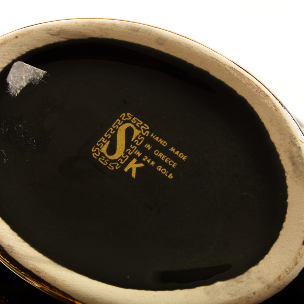 Handmade Greek Vessels in 24K Gold