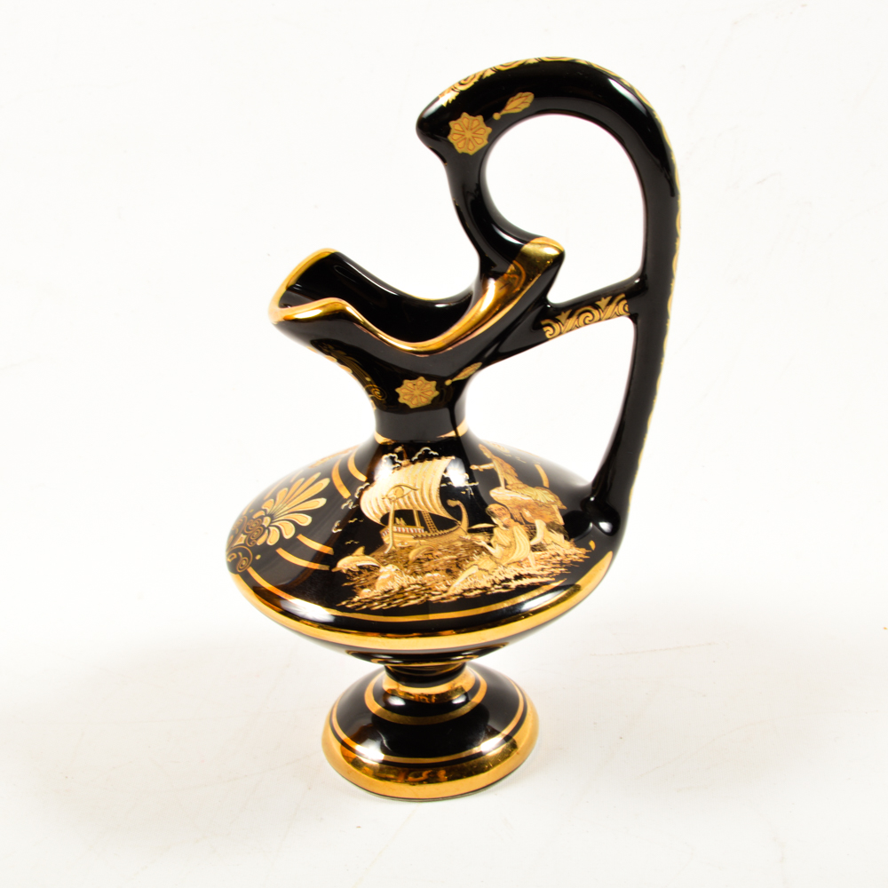 Handmade Greek Vessels in 24K Gold