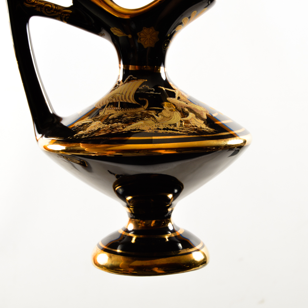 Handmade Greek Vessels in 24K Gold