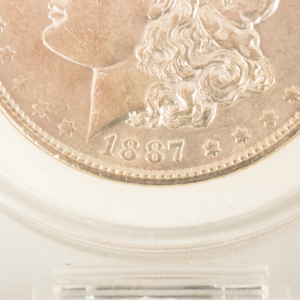 1887 Morgan Silver Dollar MS 66
