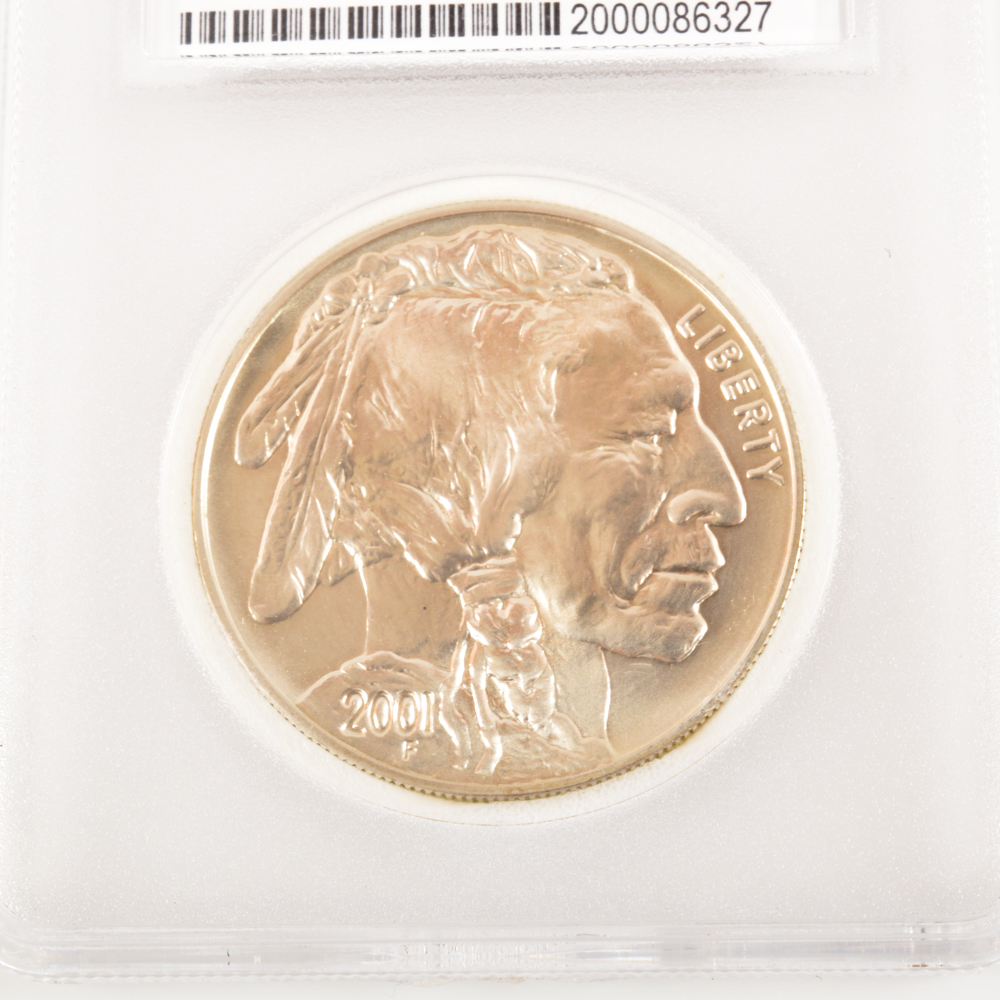2001-D Silver Buffalo Dollar MS 70