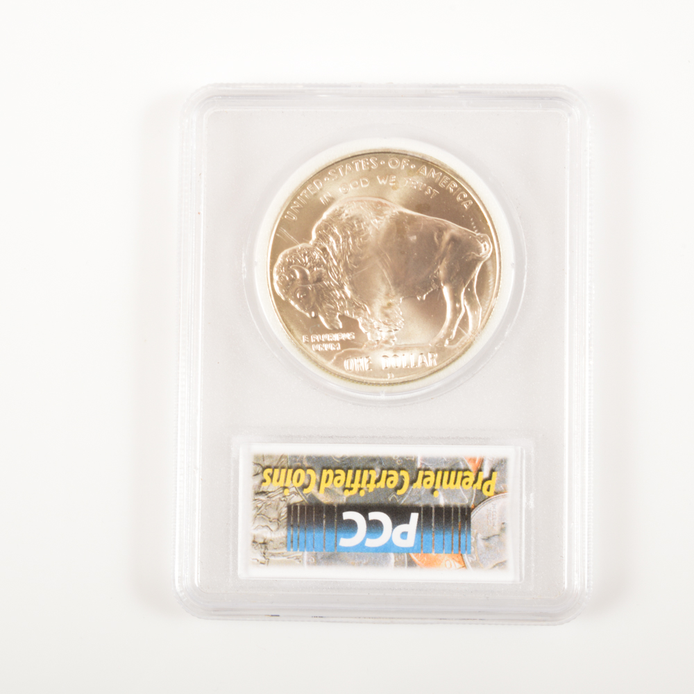 2001-D Silver Buffalo Dollar MS 70
