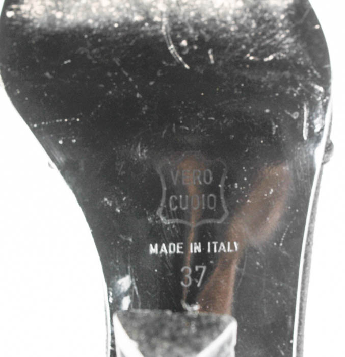 Pair of Giorgio Armani Black Strappy Sandals