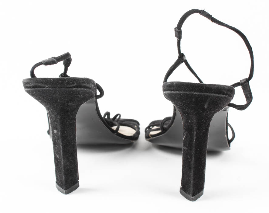 Pair of Giorgio Armani Black Strappy Sandals