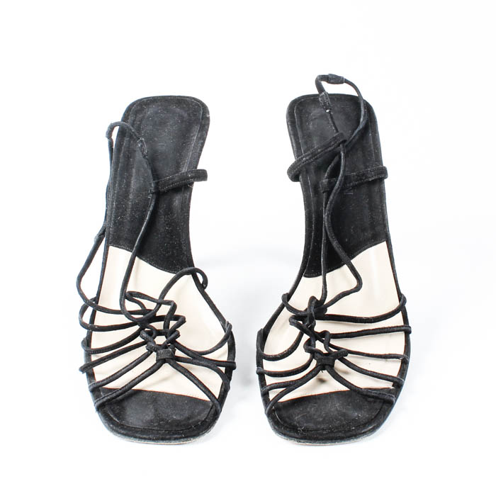Pair of Giorgio Armani Black Strappy Sandals