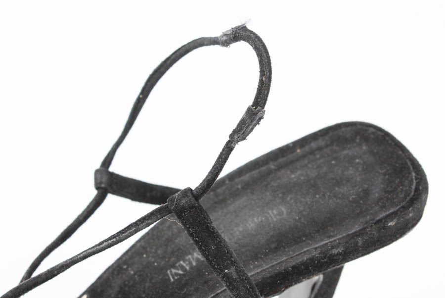 Pair of Giorgio Armani Black Strappy Sandals