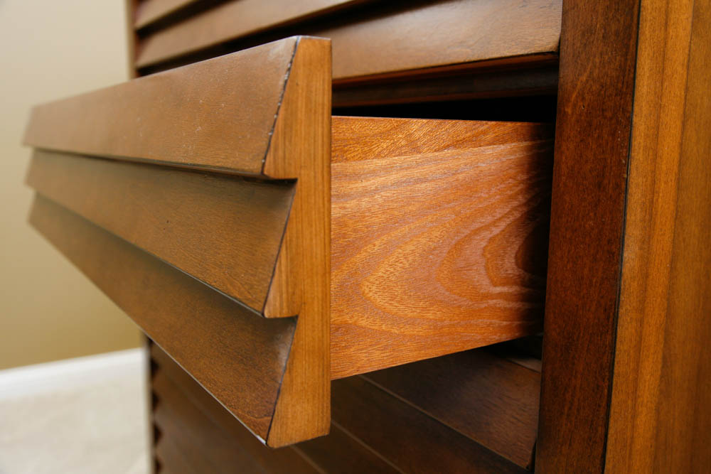 Walnut Six Drawer Dresser