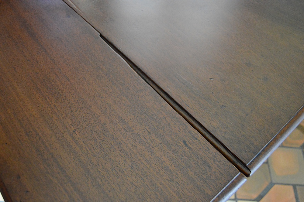 Antique Late 19th Century Mahogany Drop-Leaf Side Table