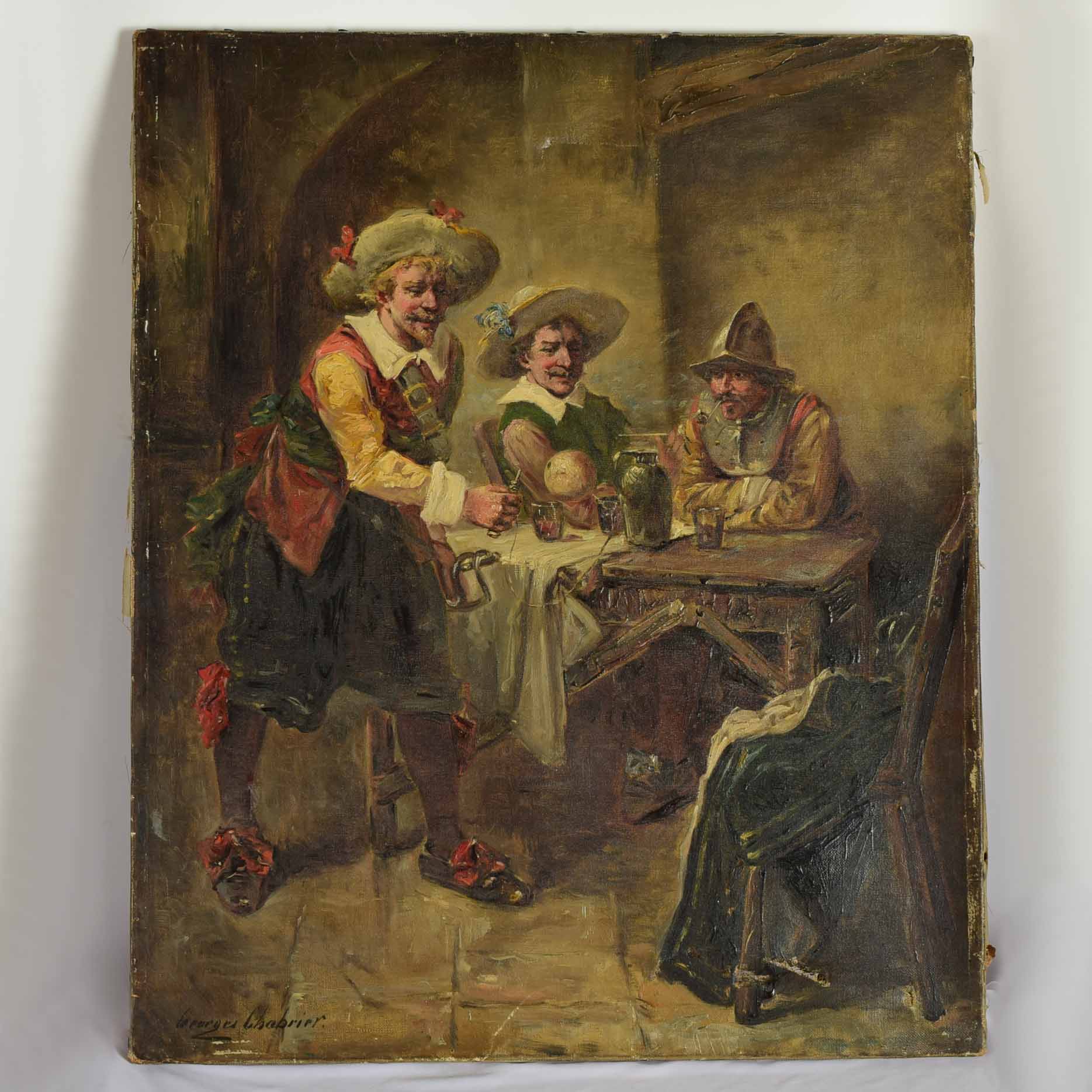 After Georges Chabrier 19th Century Oil Painting