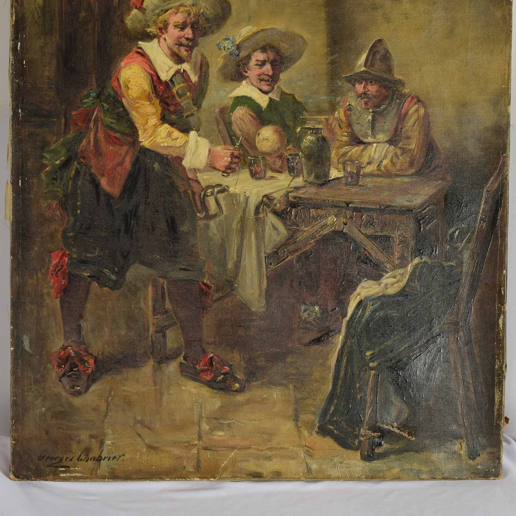 After Georges Chabrier 19th Century Oil Painting
