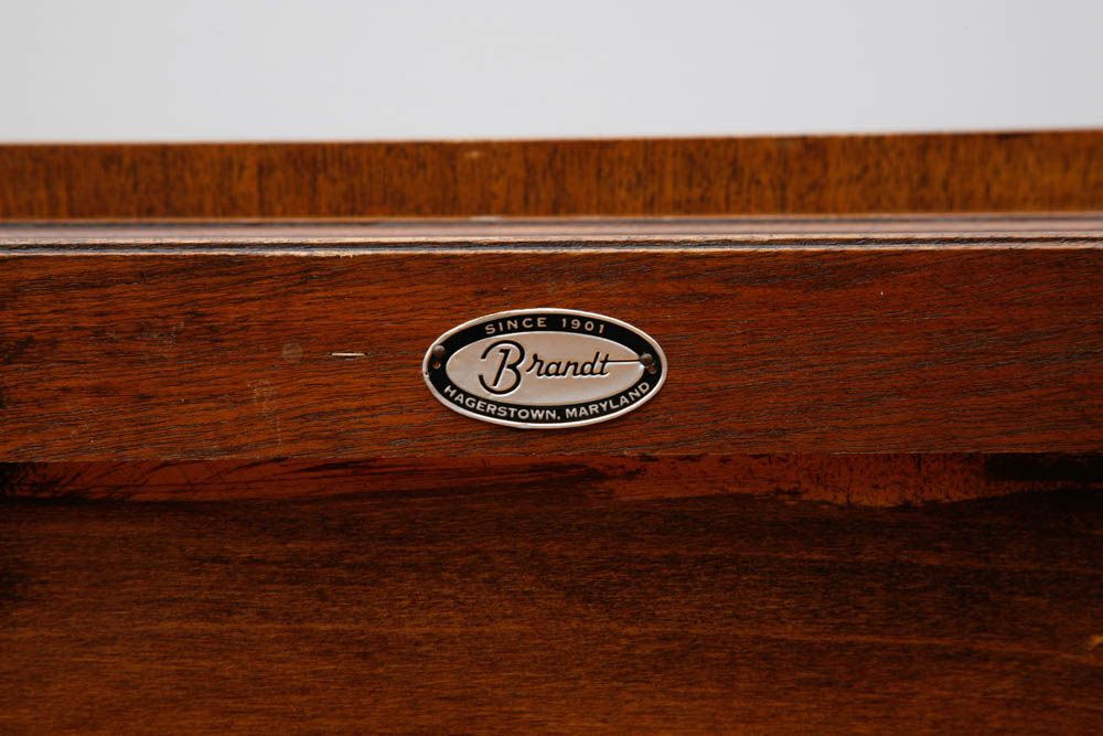 English Mahogany Shadow Box Display Table