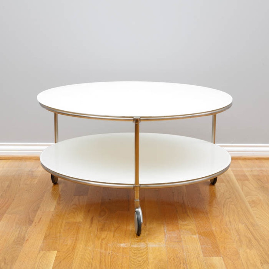 Scandinavian Ikea Modern Round Coffee Table