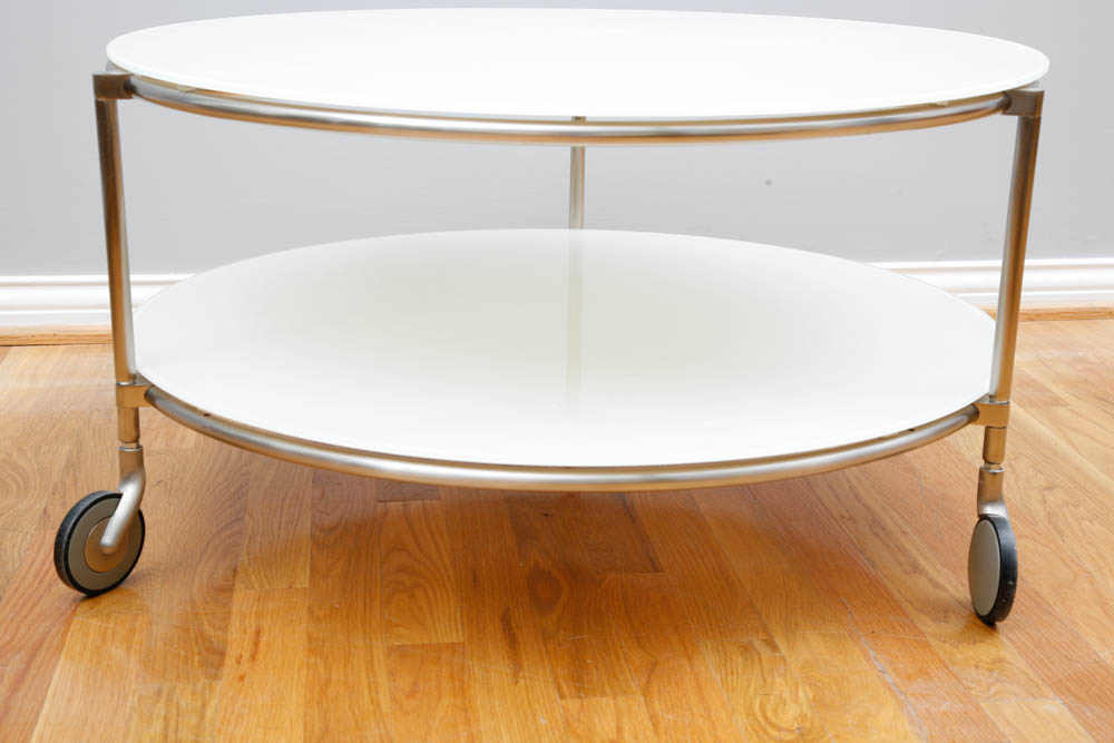 Scandinavian Ikea Modern Round Coffee Table
