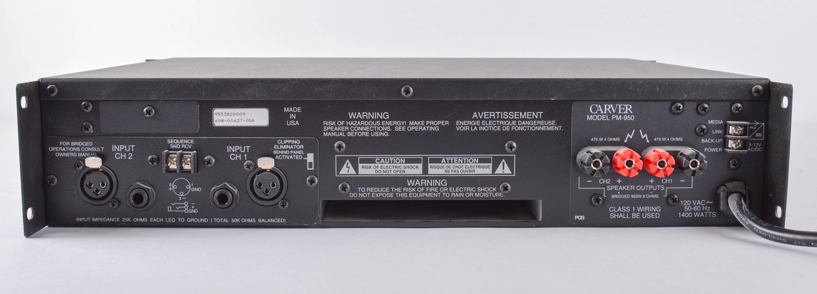 Carver PM950 Professional Power Amplifier