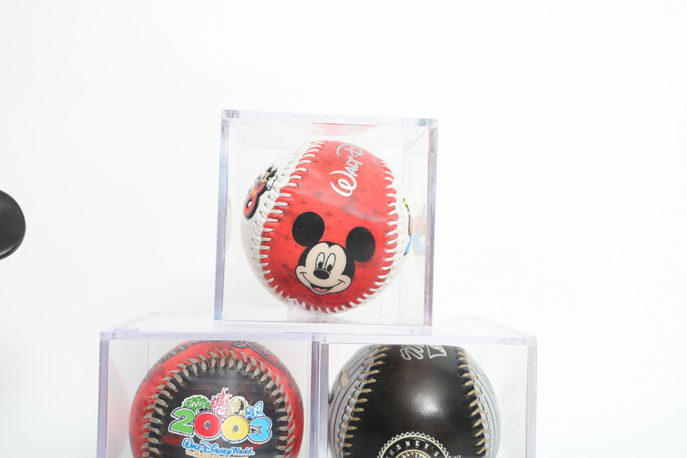 Collection of Disney Baseball Collectibles