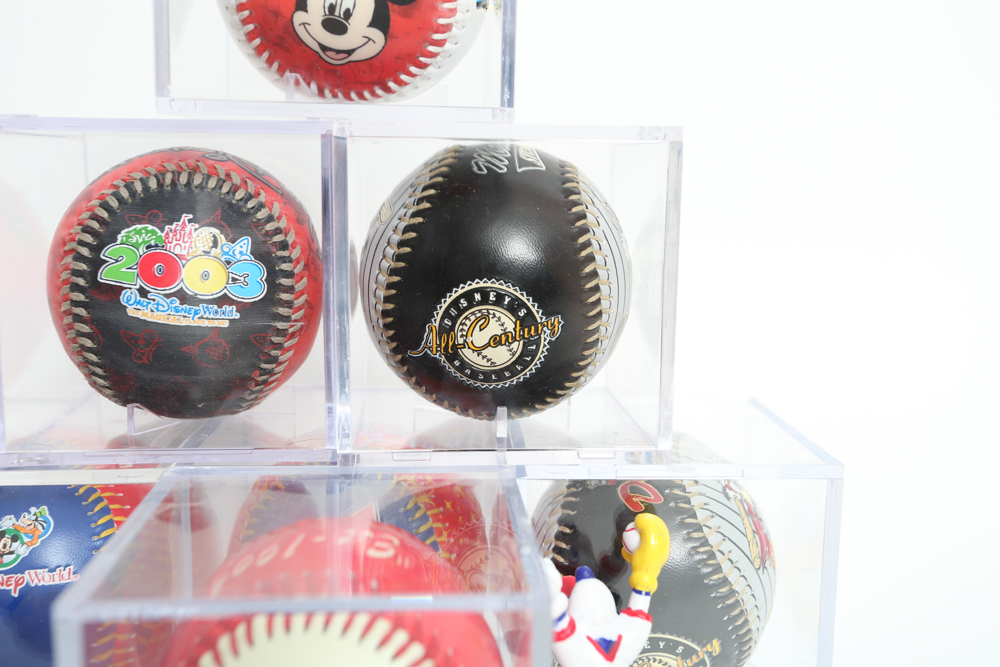 Collection of Disney Baseball Collectibles