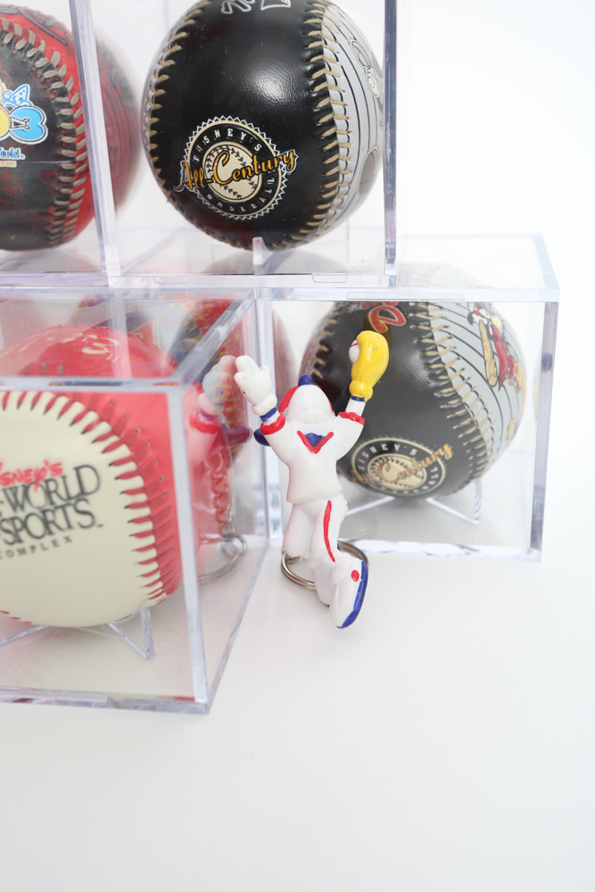 Collection of Disney Baseball Collectibles