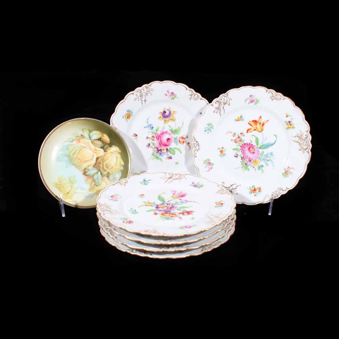 Collection of German Porcelain Plates