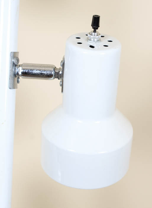 Three-Bulb White Floor Lamp