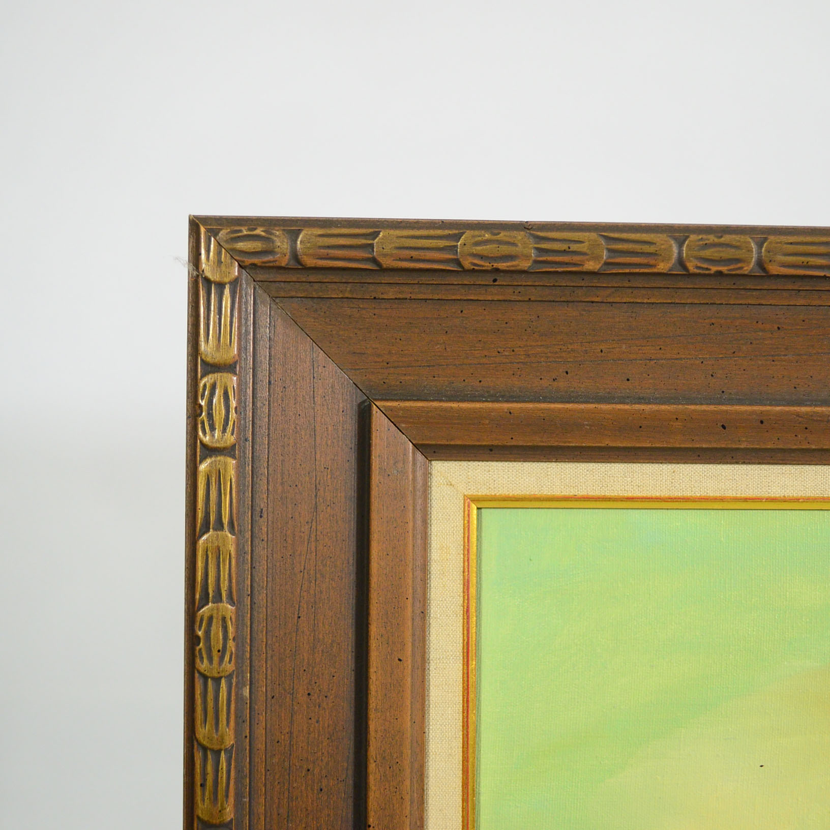 Framed Oil On Canvas Landscape by William Harlock