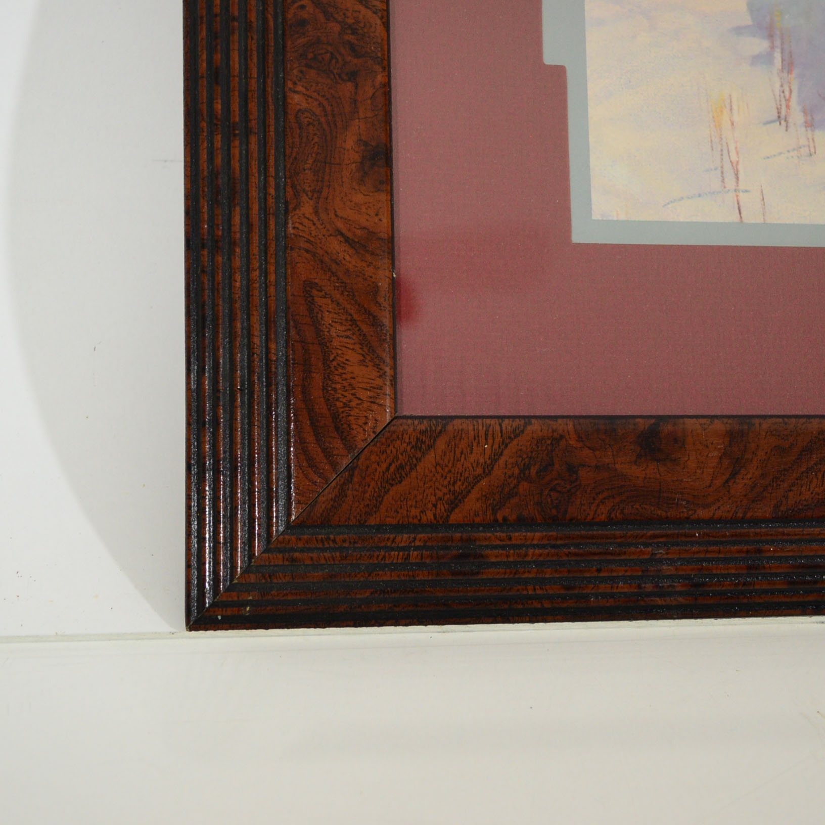 Gary Artz Offset Lithograph of Native American Tracker in Snow