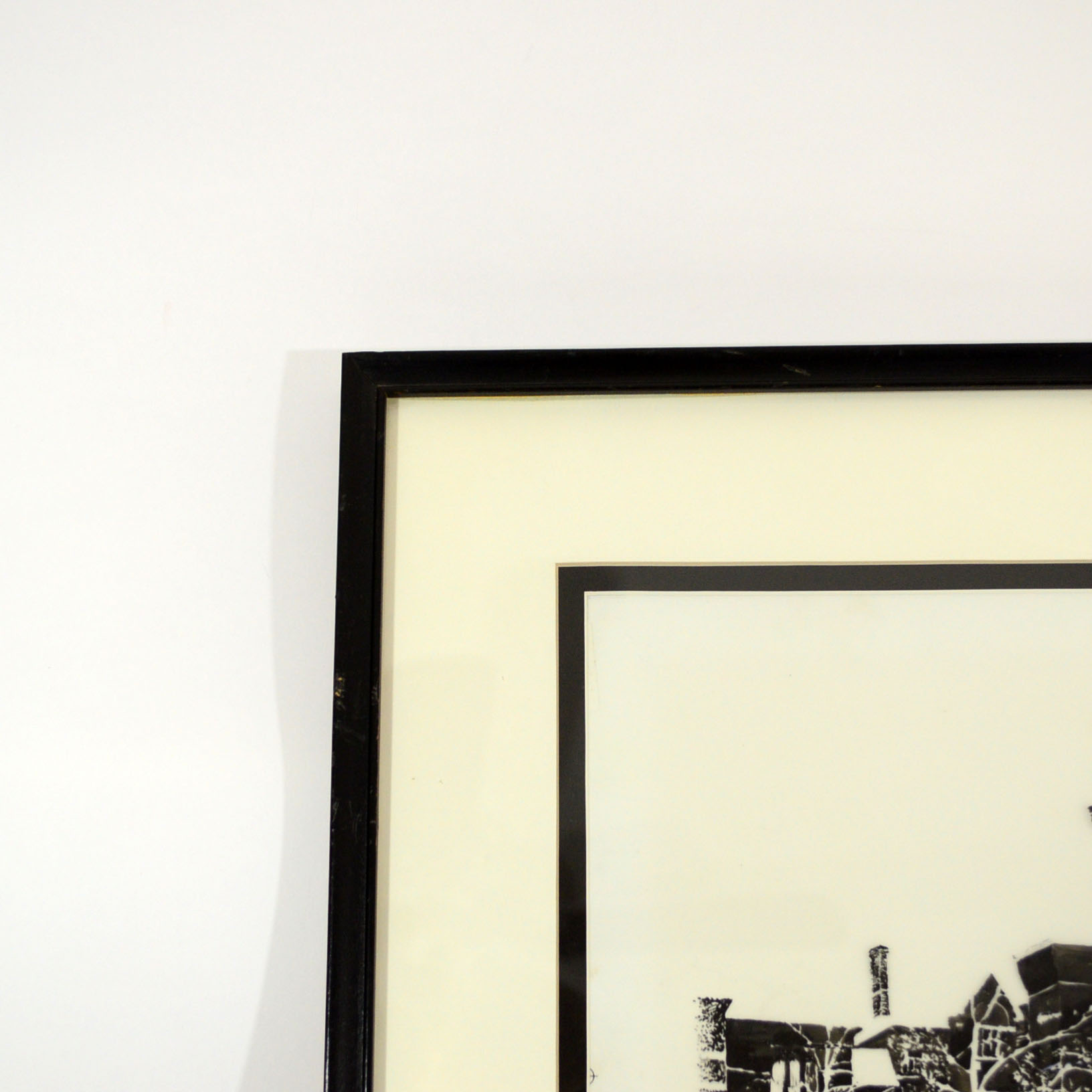 Original Inked Overlay Of Cincinnati Music Hall By Ken Ozier Circa 1971