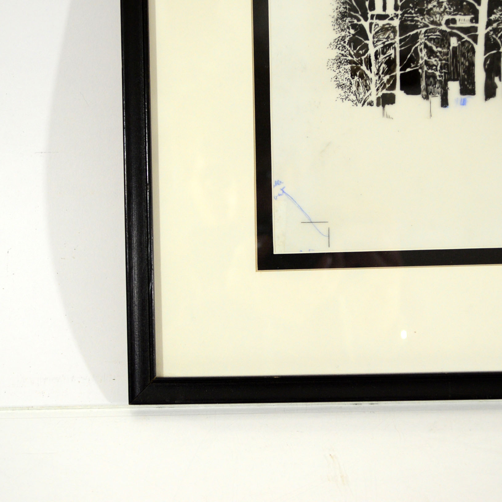 Original Inked Overlay Of Cincinnati Music Hall By Ken Ozier Circa 1971