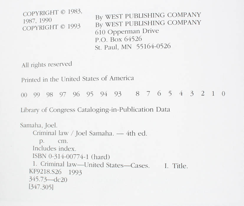 Law and Criminology Textbooks