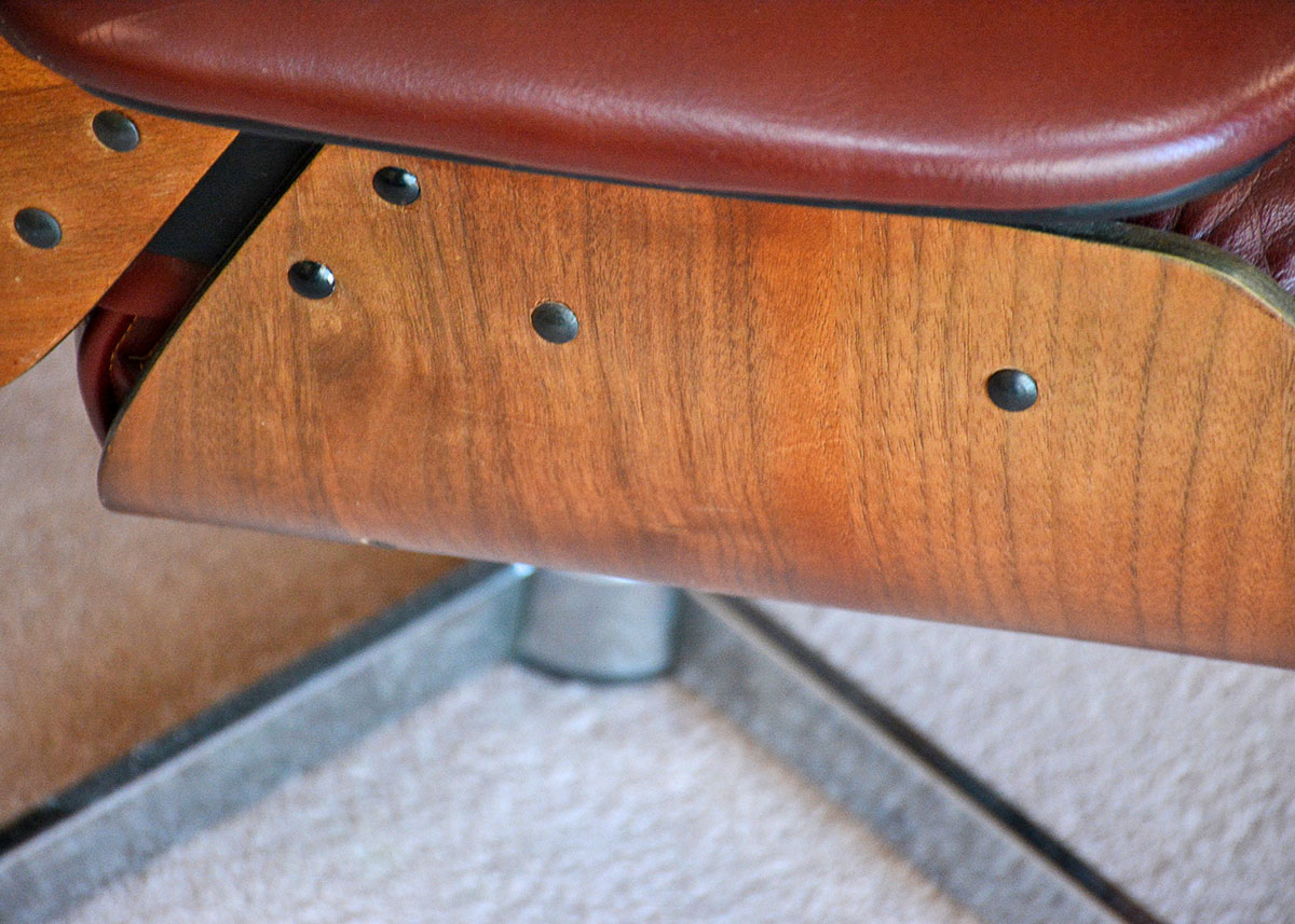 Mid-Century Modern Eames Style Lounge Chair And Ottoman By Doerner Faultless