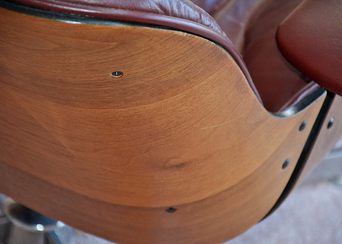 Mid-Century Modern Eames Style Lounge Chair And Ottoman By Doerner Faultless