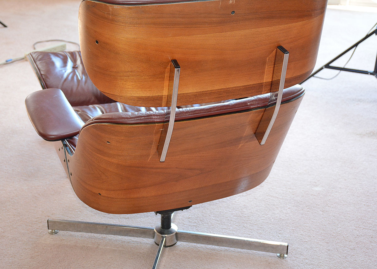 Mid-Century Modern Eames Style Lounge Chair And Ottoman By Doerner Faultless