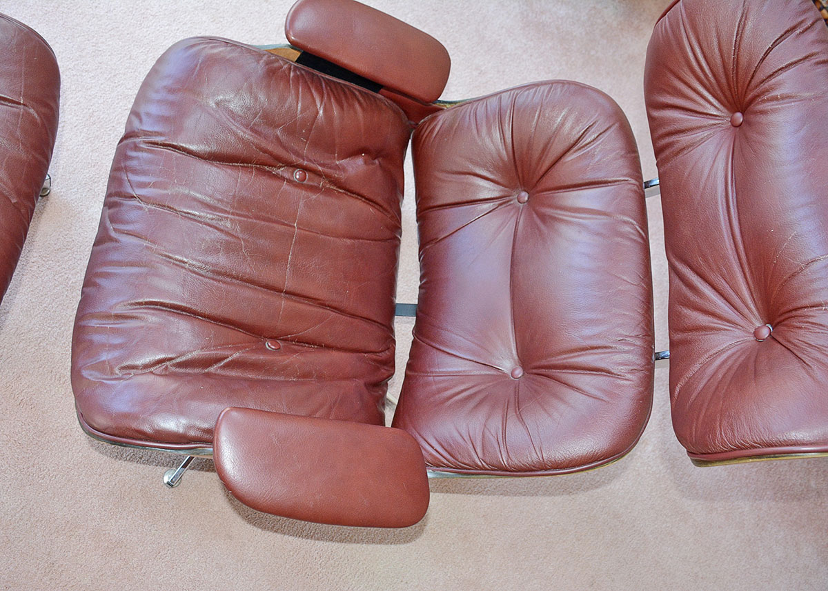 Mid-Century Modern Eames Style Lounge Chair And Ottoman By Doerner Faultless