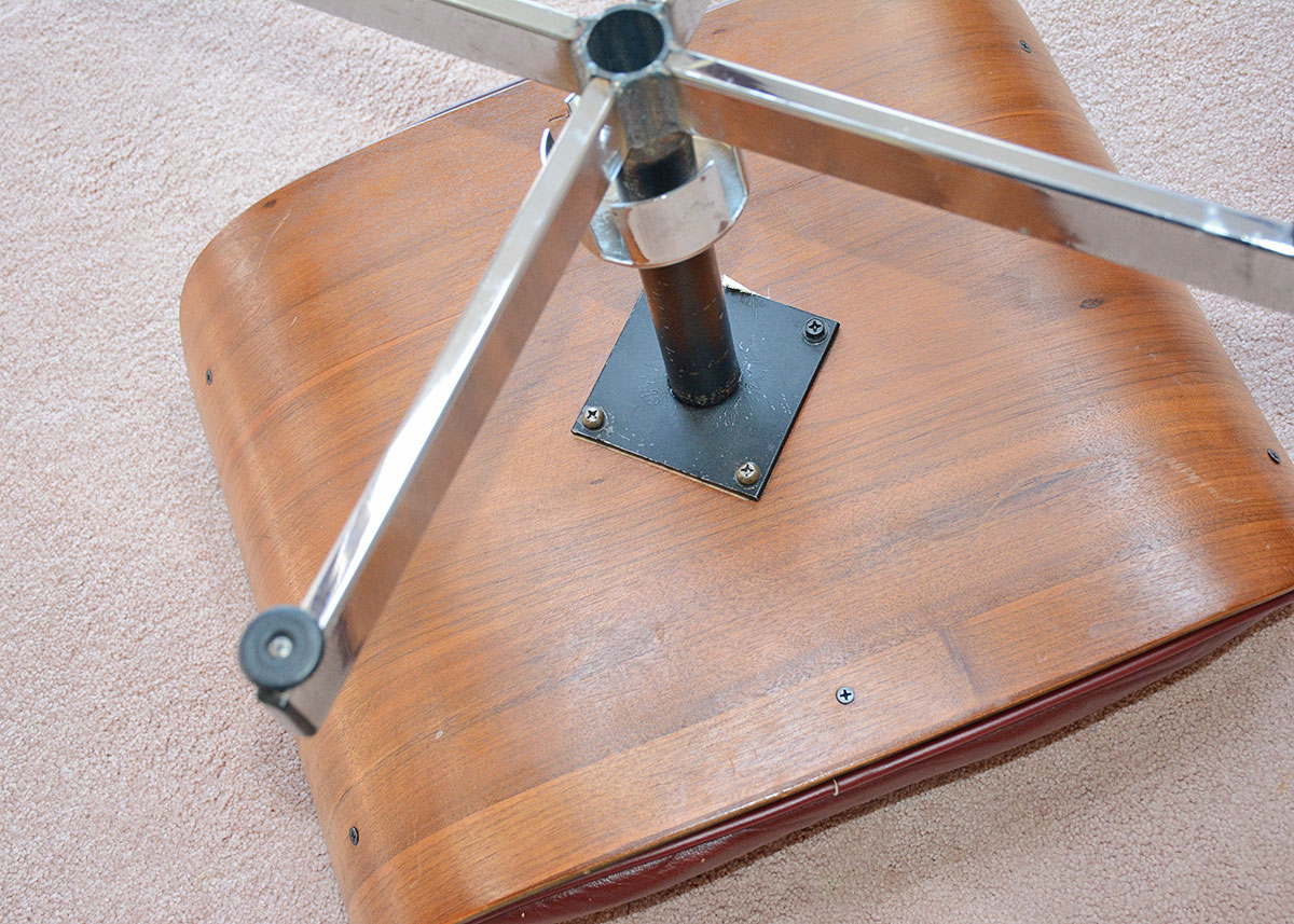 Mid-Century Modern Eames Style Lounge Chair And Ottoman By Doerner Faultless