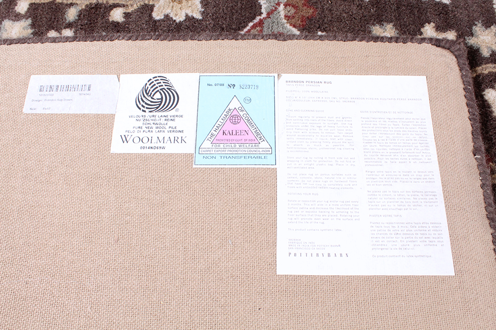 Brandon Persian Wool Area Rug from Pottery Barn