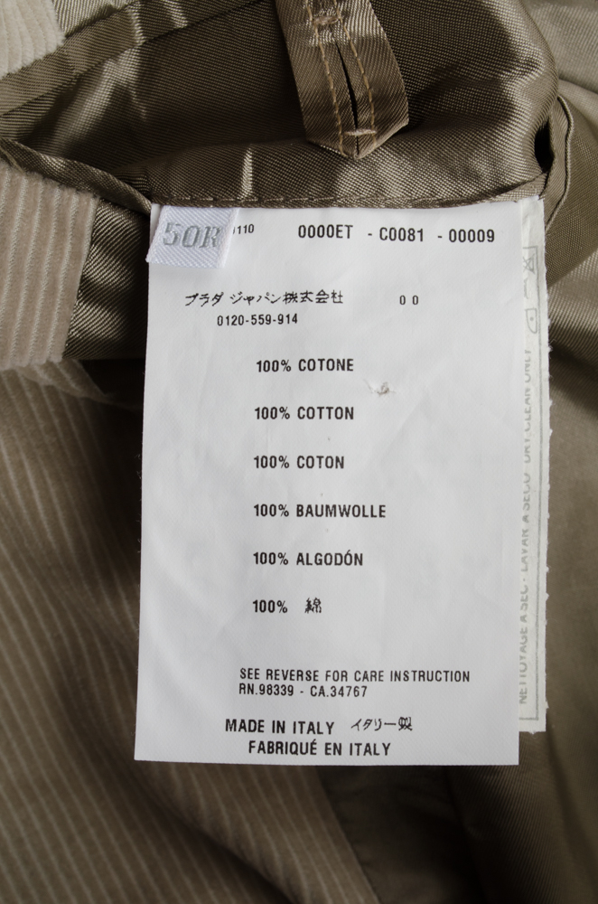 Prada Corduroy Men's Blazer