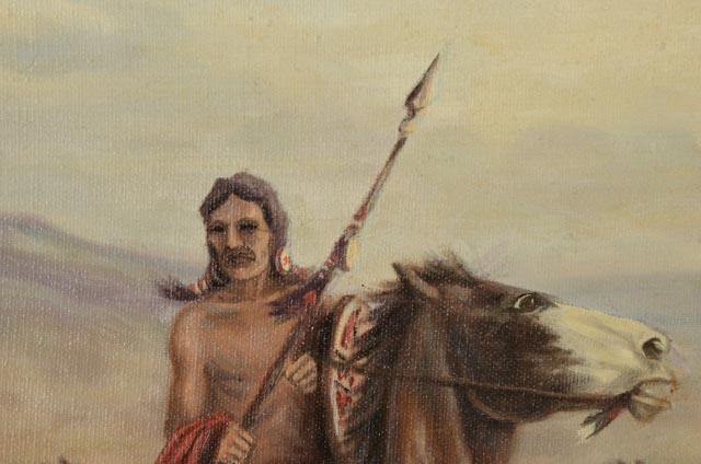 Bob Day Original Oil on Canvas Western Painting