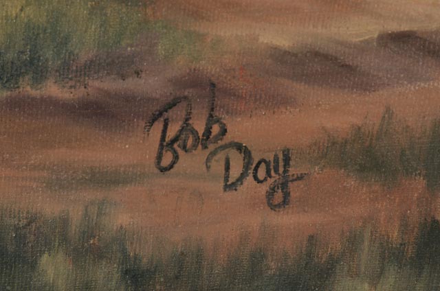 Bob Day Original Oil on Canvas Western Painting
