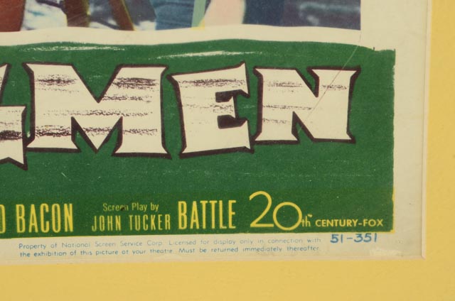 Vintage "The Frogmen" Movie Poster