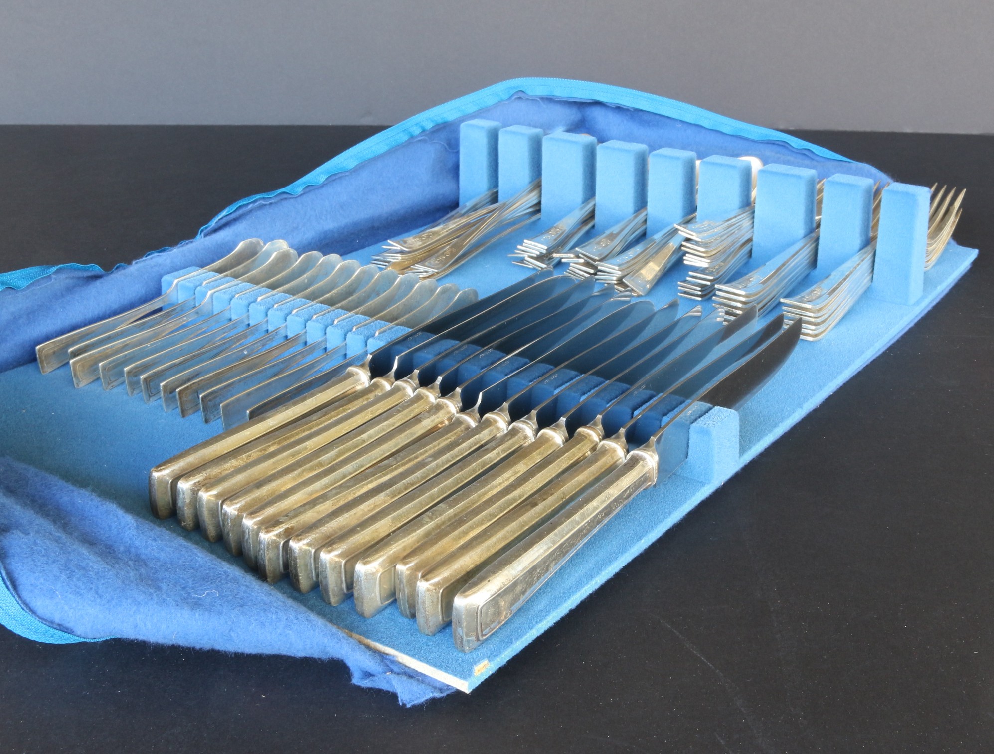 William Rogers & Son Sterling Silver Flatware Service for 12