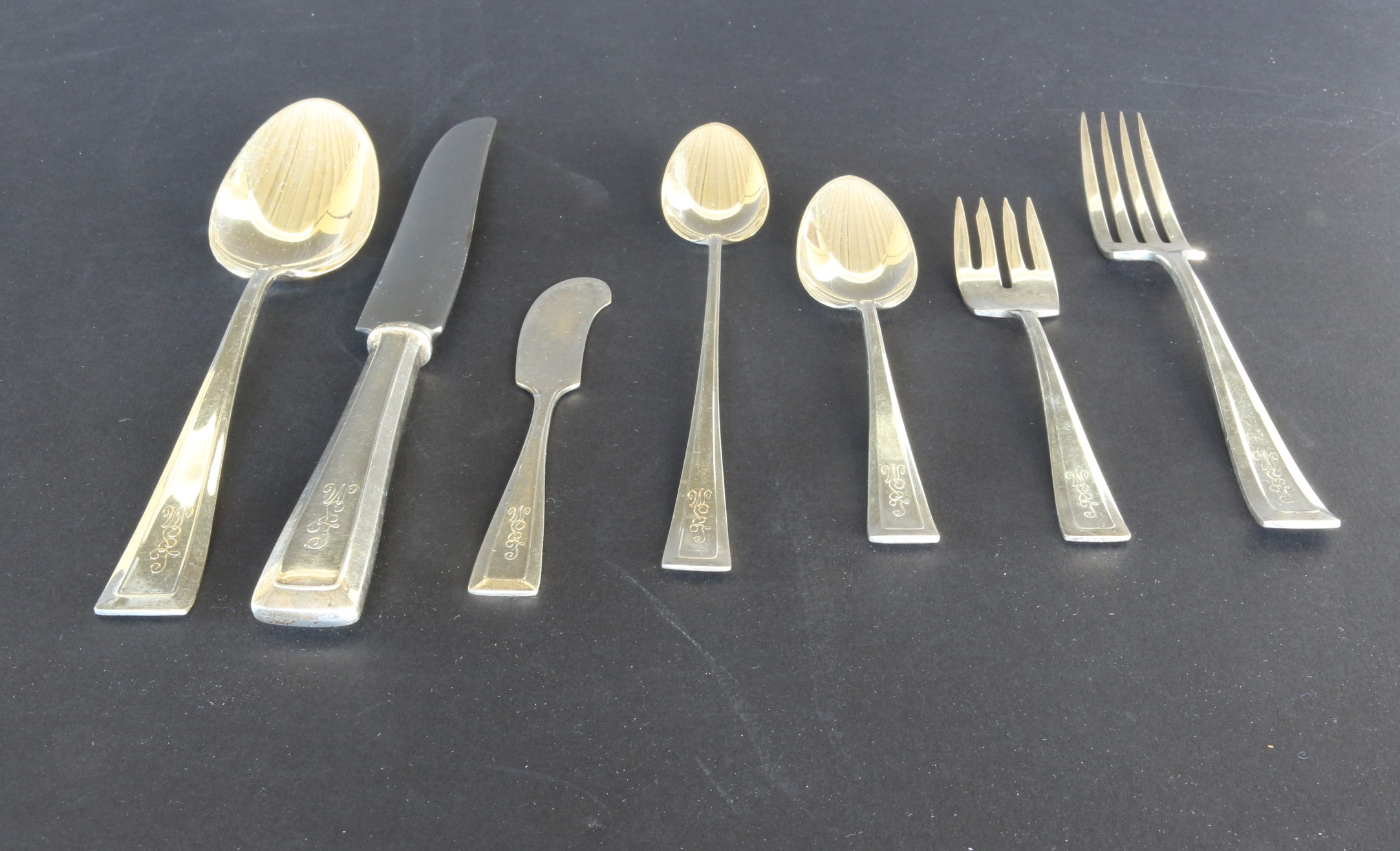 William Rogers & Son Sterling Silver Flatware Service for 12