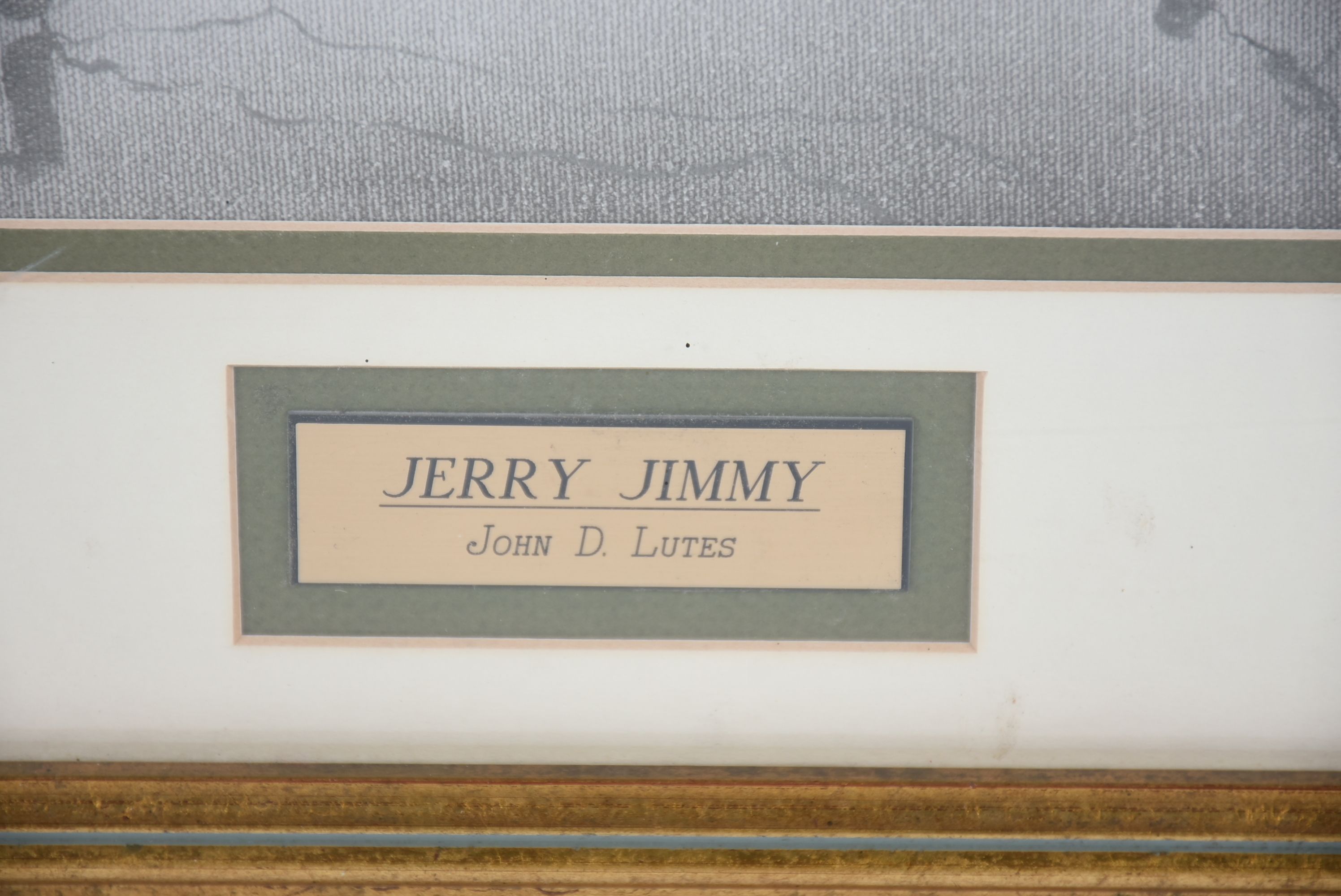 John D. Lutes Giclee Print "Jerry Jimmy"