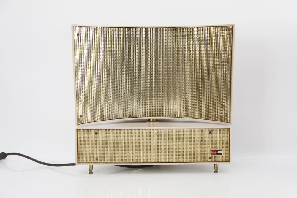 Mid Century Modern Philco Stereo Swivel Electrostatic Speakers