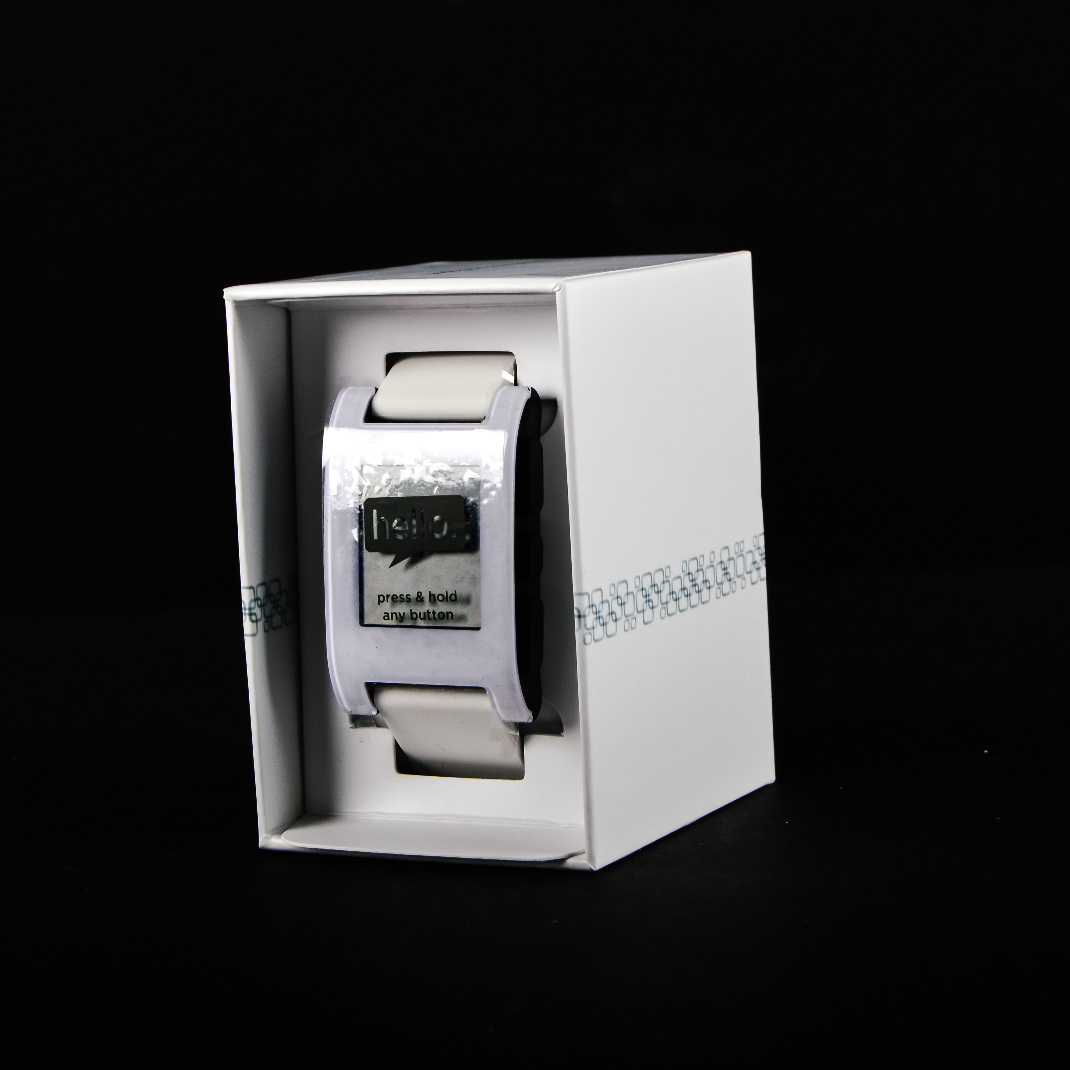 Pebble Smart Watch for iPhone or Android in White