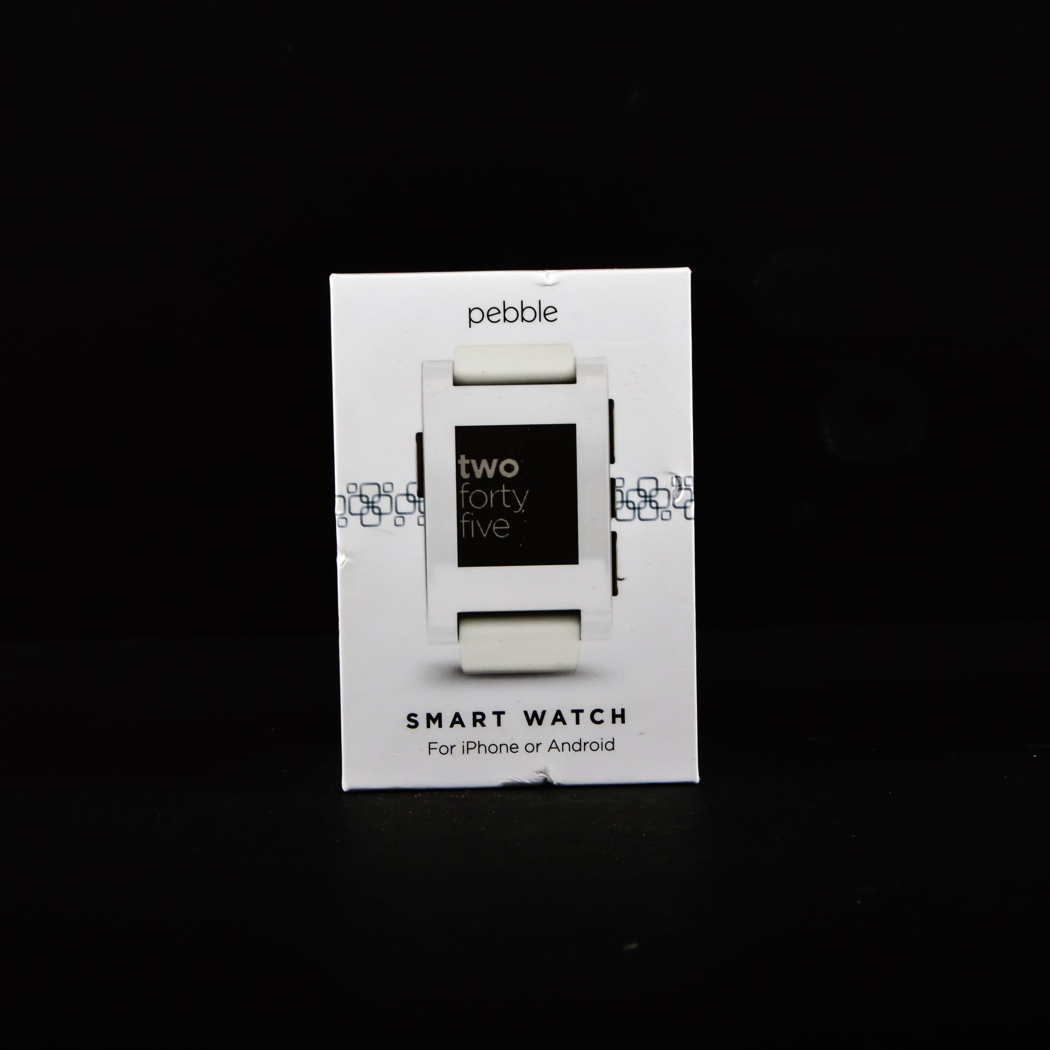 Pebble Smart Watch for iPhone or Android in White